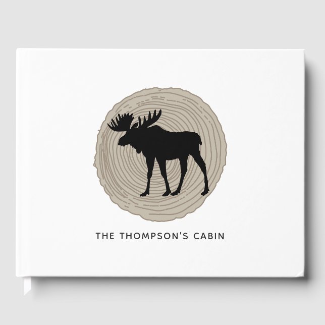 Livre D'or Moose Cabine rustique (Recto)