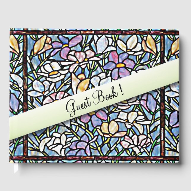 Livre D'or Mosaic Floral Mariage (Recto)