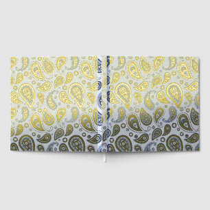Livre D'or Motif Blue Paisley