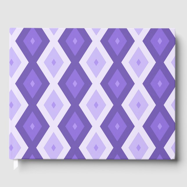 Livre D'or Motif de diamant violet (Recto)