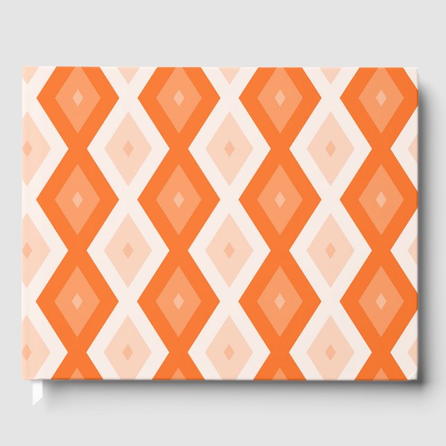 Livre D'or Motif diamant orange (Recto)