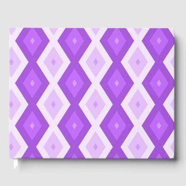 Livre D'or Motif diamant violet clair (Recto)