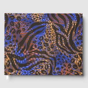 Livre D'or Motif d'impression Leopard et Zebra