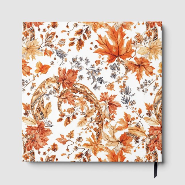 Livre D'or Motif feuille automne (Verso)