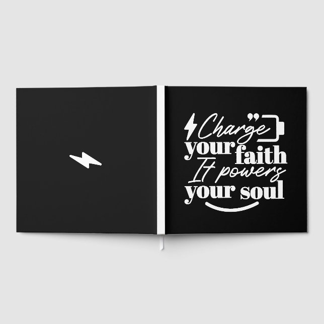Livre D'or Motivational Christian Quote – Charge Your Faith (Complet)