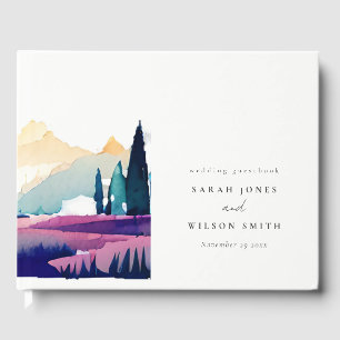 Livre D'or Mountain Country Lilac Fields Mariage paysager