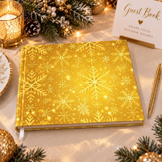 Livre D'or Neige dorée