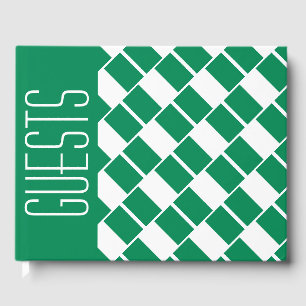 Livre D'or NIGERIA FLAG Patriotique Customisé VERT Nigérian