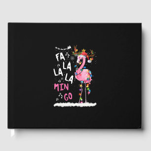 Livre D'or Noël - Fa-La-La-Mingo Flamant rose avec Noël