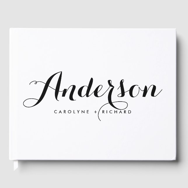 Livre D'or Noir & Blanc | Mangez Buvez et soyez mariés (Recto)