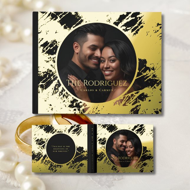 Livre d'or noir Foil Livre d'or Unique Fete Livre  (Créateur téléchargé)