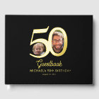 nom de photo d'anniversaire 50 ans noir or