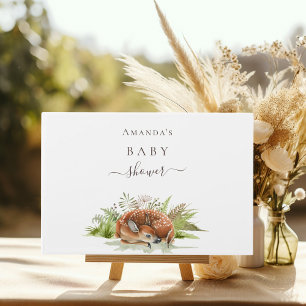 Livre D'or Nom du cerf de baby shower