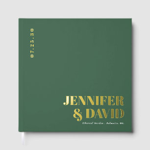 Livre D'or Noms de couple minimalistes modernes Mariage simpl