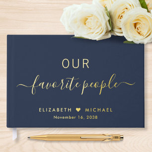 Livre D'or Nos favoris Mariage bleu marine