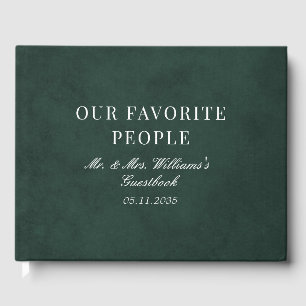 Livre D'or Nos Favoris Mariage vert de la forêt