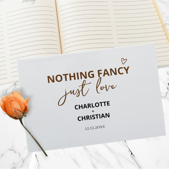 Livre D'or Nothing (Nothing Fancy Just Love Guest Book from Ricaso. Colorful, bold book for newly weds & guests)