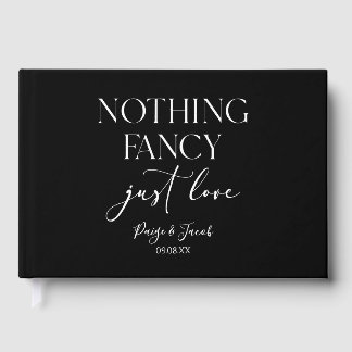 Livre D'or Nothing Fancy Just Love Minimalist Casual Wedding