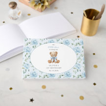 Nounours, Nœud Bleu, Fleurs Bleues, Premier Annive