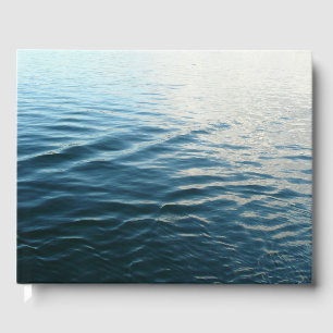 Livre D'or Nuances d'eau bleue Photographie de la nature Abst