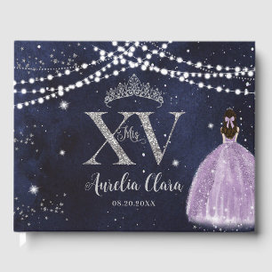 Livre D'or Nuit étoile violet Lilac Quinceañera Anniversaire