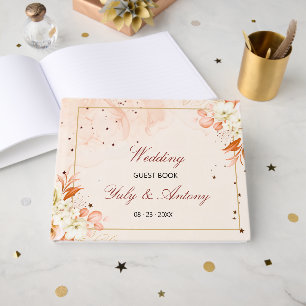 Livre D'or Nuit étoilée de mariage pêche crépusculaire automn