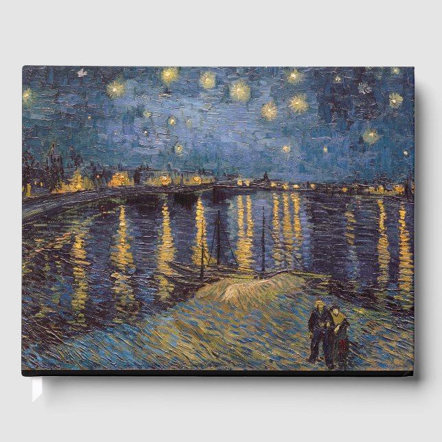 Livre D'or Nuit étoilée sur le Rhône par Vincent Van Gogh (Recto)