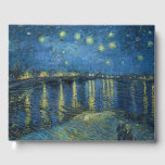 Livre D'or Nuit étoilée sur le Rhône Vincent Van Gogh<br><div class="desc">Nuit étoilée au-dessus du Rhône Peinture de Vincent Van Gogh</div>