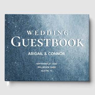 Livre D'or Nuit Sky Stars Marine Bleu Blanc