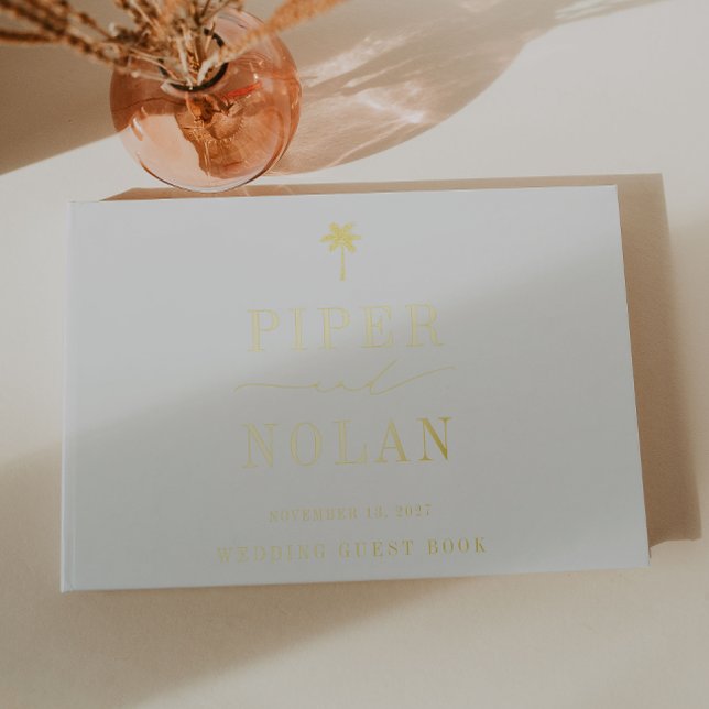 Livre D'or OASIS | Palm Modern Minimalist Wedding (Créateur téléchargé)