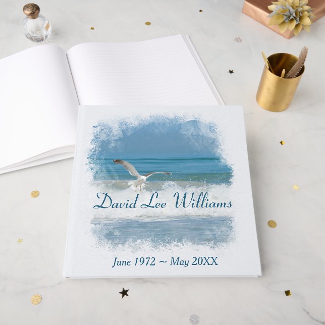 Livre D'or Ocean Seagull Memorial Service (Recto ouvert)