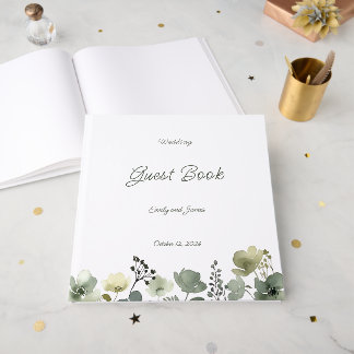 Livre D'or Olive Floral Wedding