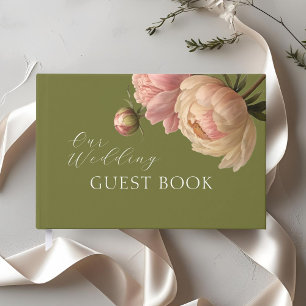 Livre D'or Olive Green   Mariage Rose chic Blush