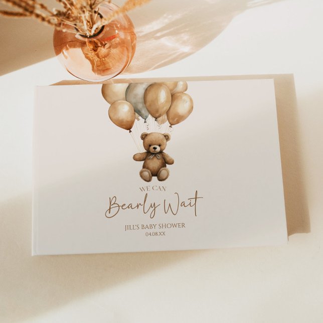 Livre D'or On Peut Attendre Le Baby shower De L'Ours Teddy Bo (Créateur téléchargé)