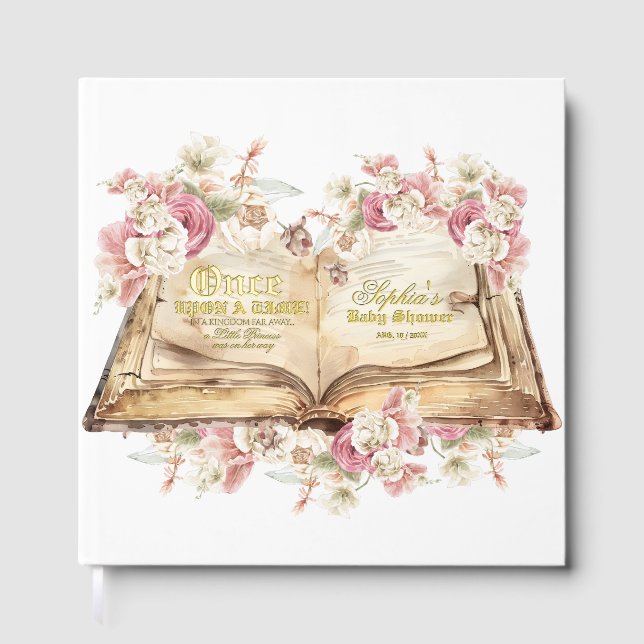 Livre D'or Once upon a time Baby Shower (Recto)