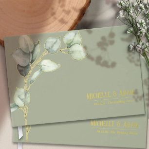 Livre D'or Or Mariage simple d'Eucalyptus