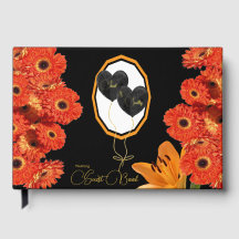 Orange floral et Mariage noir