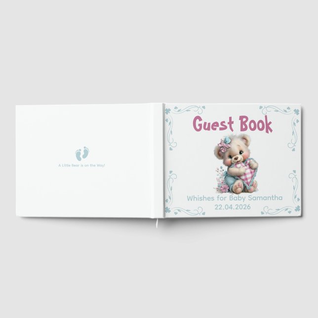 Livre d'or Ourson Fête Prénatale (Complet)