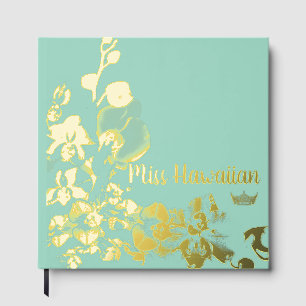 Livre D'or Pageant Foil Orchidées Crown Scrapbook