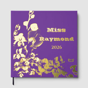 Livre D'or Pageant Foil Orchidées Crown Scrapbook
