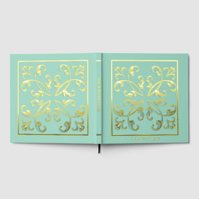 Livre D'or Pageant Real Foil Fairytale Scrolls Scrapbook (Complet)