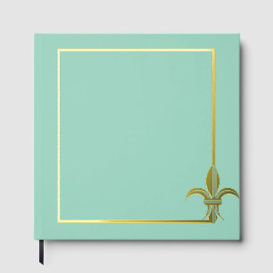 Livre D'or Pageant Real Foil Fleur de Lis Scrapbook