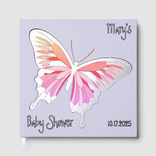 Livre D'or Palette de papillon Baby shower de palette argent