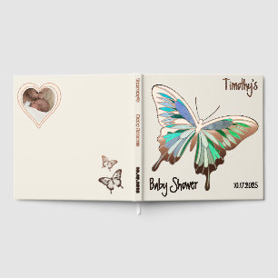 Livre D'or Palette Douce Papillon Baby Shower Rose Gold