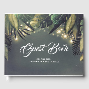 Livre D'or Palm Feuille Beach Wedding