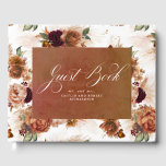 Livre D'or Pampas Grass Terracotta Boho Mariage Floral<br><div class="desc">Terracotta floral pampas herbe livre d'hôte mariage</div>