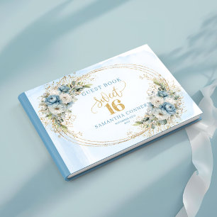 Livre D'or Panneau de bienvenue pour un Sweet 16 Royal Poussi