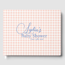 Papier peint adhésif à carreaux Gingham Rose pêche