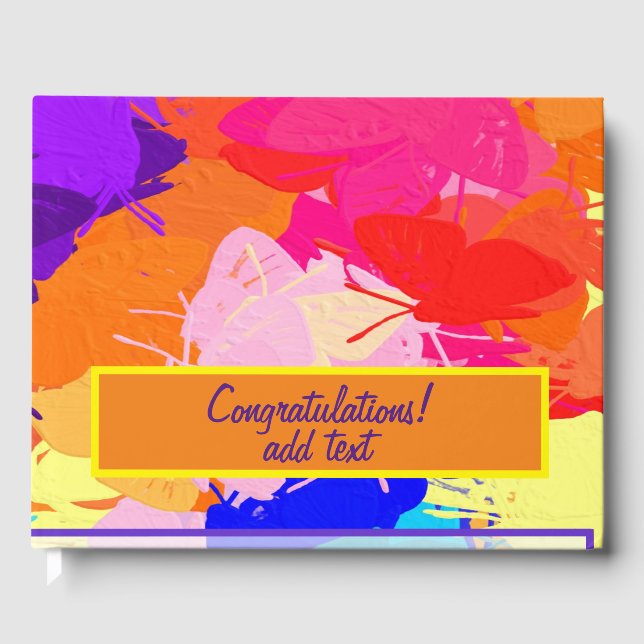 Livre D'or Papillons arc-en-ciel (Recto)