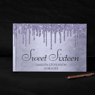 Livre D'or Parties scintillant pourpre de séchage Sweet six